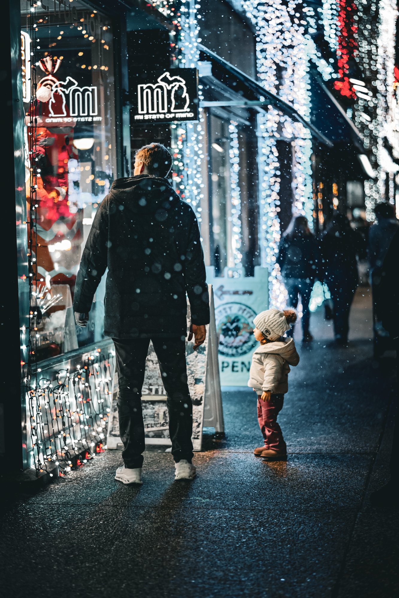 Rochester, Michigan winter lights